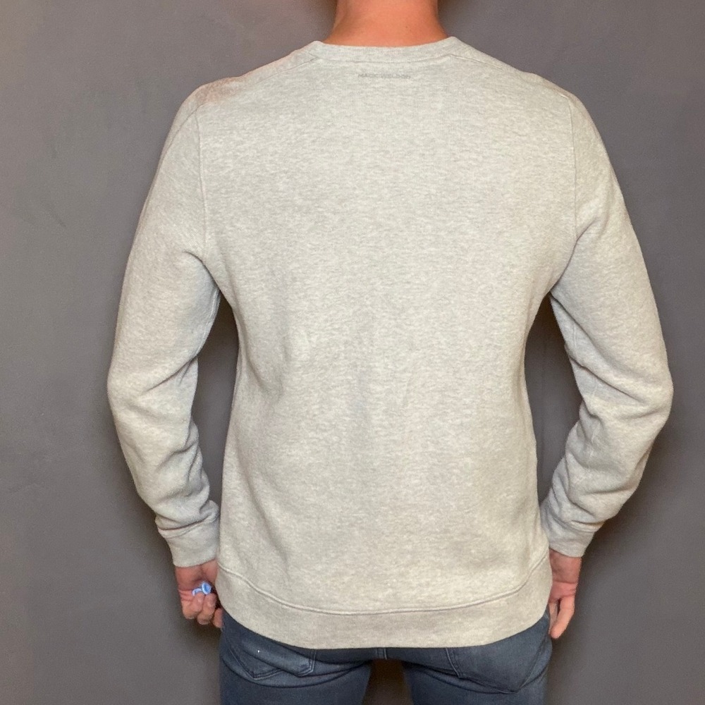 Mack Weldon Ace Crew‎ Sweatshirt Light Heather Grey Men's Small - Picture 3 of 6